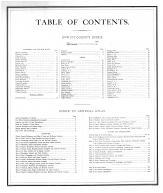 Table of Contents, DeWitt County 1875